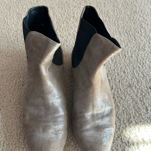 Enzo Angiolini Metallic Ankle Boots